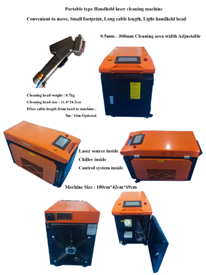 Ein guter Preis. Portable 1000W Laser Rust Removal Gun Für Farbe Öl Flecken Entfernen Multifunktionell Online