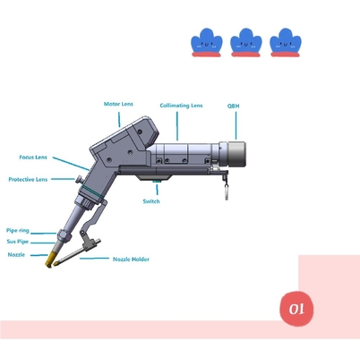 Ein guter Preis. 2000 Watt Edelstahllinse Elektrische Handschweißmaschine mit verstellbarem 0~5 mm Schweißstrahl Online