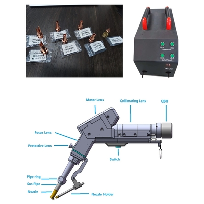 Ein guter Preis. 2000W Faser Handheld Einmotor Laser Schweißmaschine Doppelweg Drahtzufuhr zur gleichen Zeit Online