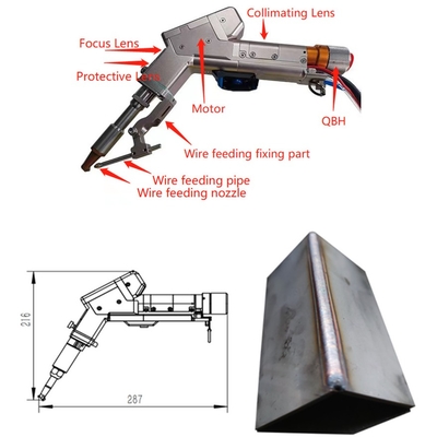Erweiterte Handschweißmaschine mit 60 & 150mm verstellbarer Standardfokuslänge