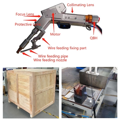 Ein guter Preis. 1500 Watt Handheld Single Motor Laser Schweißmaschine mit 4mm Edelstahl Volldurchdringung Online