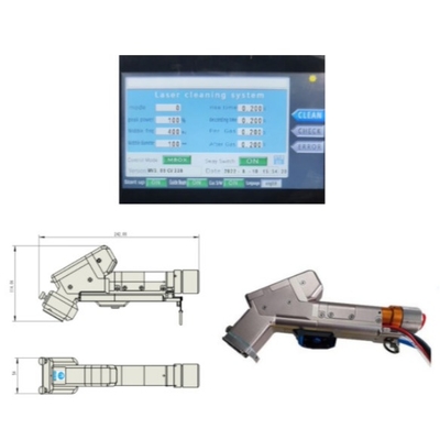 Ein guter Preis. Handheld Single Wobble Laser Reinigungsmaschine für die Reinigung von Kohlenstoffstahl / Edelstahl Online