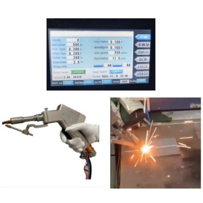 Ein guter Preis. Doppeldrahtzuführende Handmaschine mit einem einzigen Motor Laserschweißmaschine Schweißen 4mm Edelstahl Online