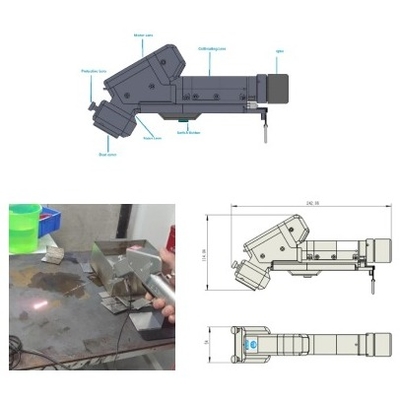 2000W Handlaser-Reinigungsmaschine, mobile Reinigungslösung, Metallauffrischung, einfacher