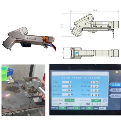 Ein guter Preis. Industrielle Handheld-Laserreinigungsmaschine für Kohlenstoffstahlmetalle mit Strahlgröße 0-300 mm Online